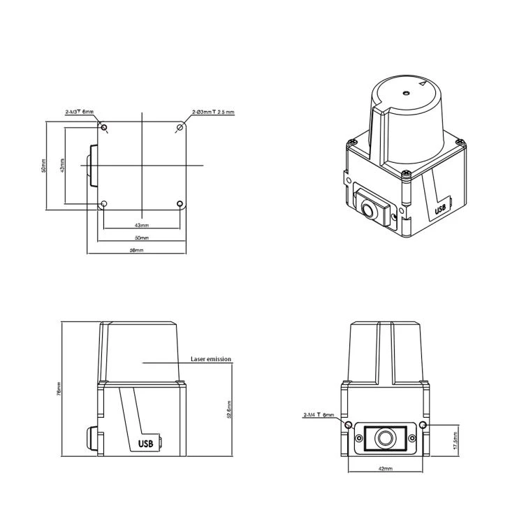 Safety Laser Scanner Sensor